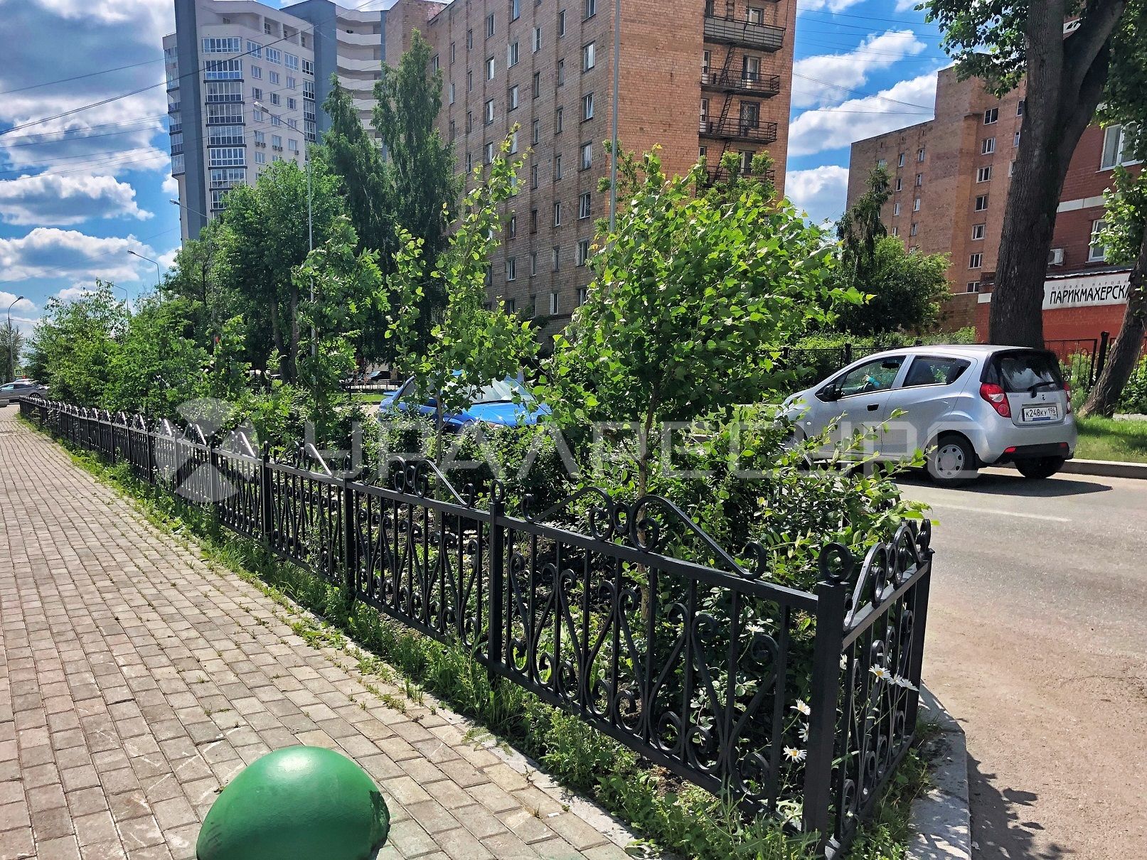 Газонное ограждение для клумбы по ул. Мельникова