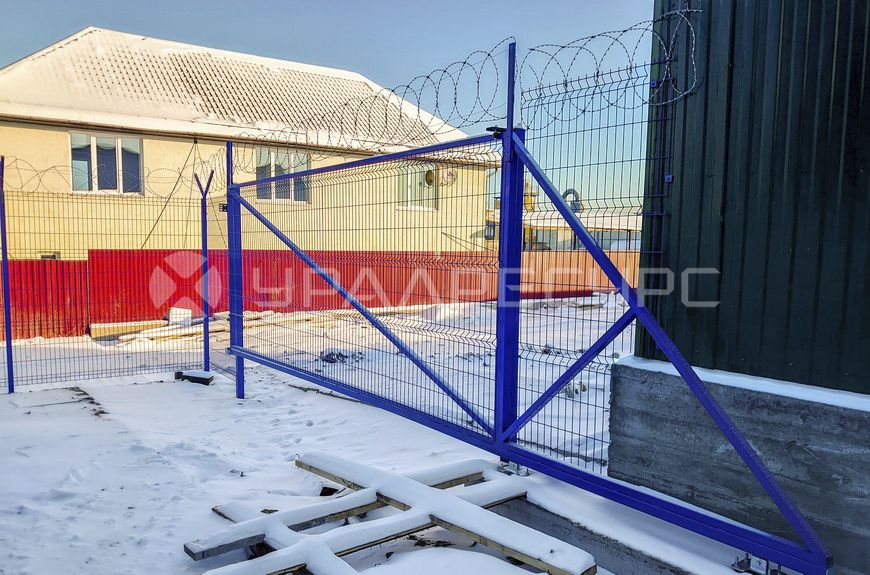 Монтаж 3D ограждения для складского комплекса АК «Энергия»
