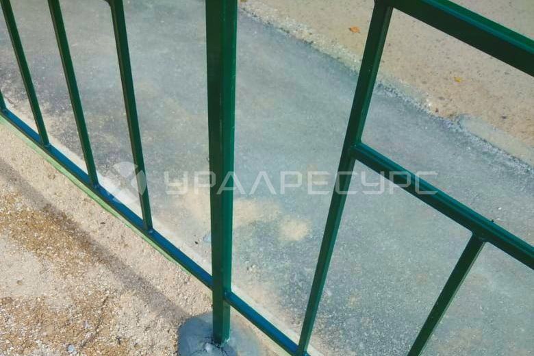 Газонное ограждение для детской площадки в г. Асбест