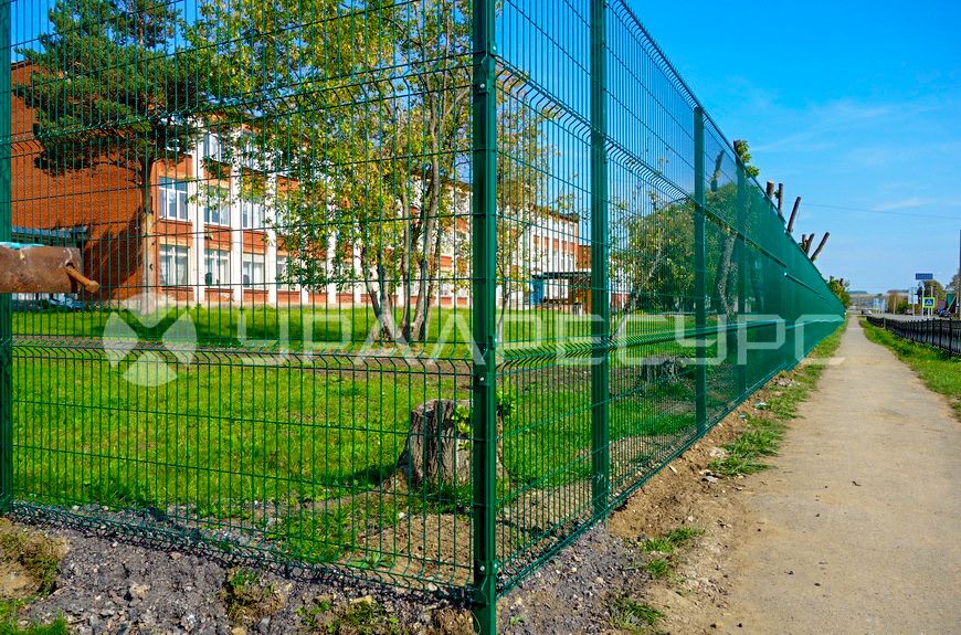 Ограждение 3D панелями Тавринской школы